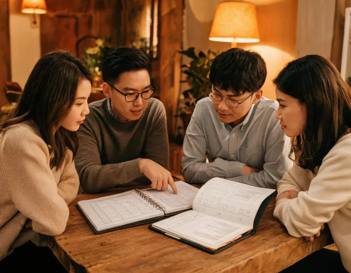 Revenue team reviewing a respectful outreach playbook